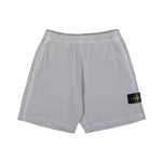 Stone Island Malfile Fleece Old Effect Shorts Pearl Grey Shorts L1S156200014-S0060 V0161 Detail View 1 | GATE
