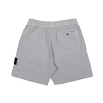 Stone Island Malfile Fleece Old Effect Shorts Pearl Grey Shorts L1S156200014-S0060 V0161 Detail View 2 | GATE

