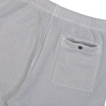 Stone Island Malfile Fleece Old Effect Shorts Pearl Grey Shorts L1S156200014-S0060 V0161 Detail View 5 | GATE
