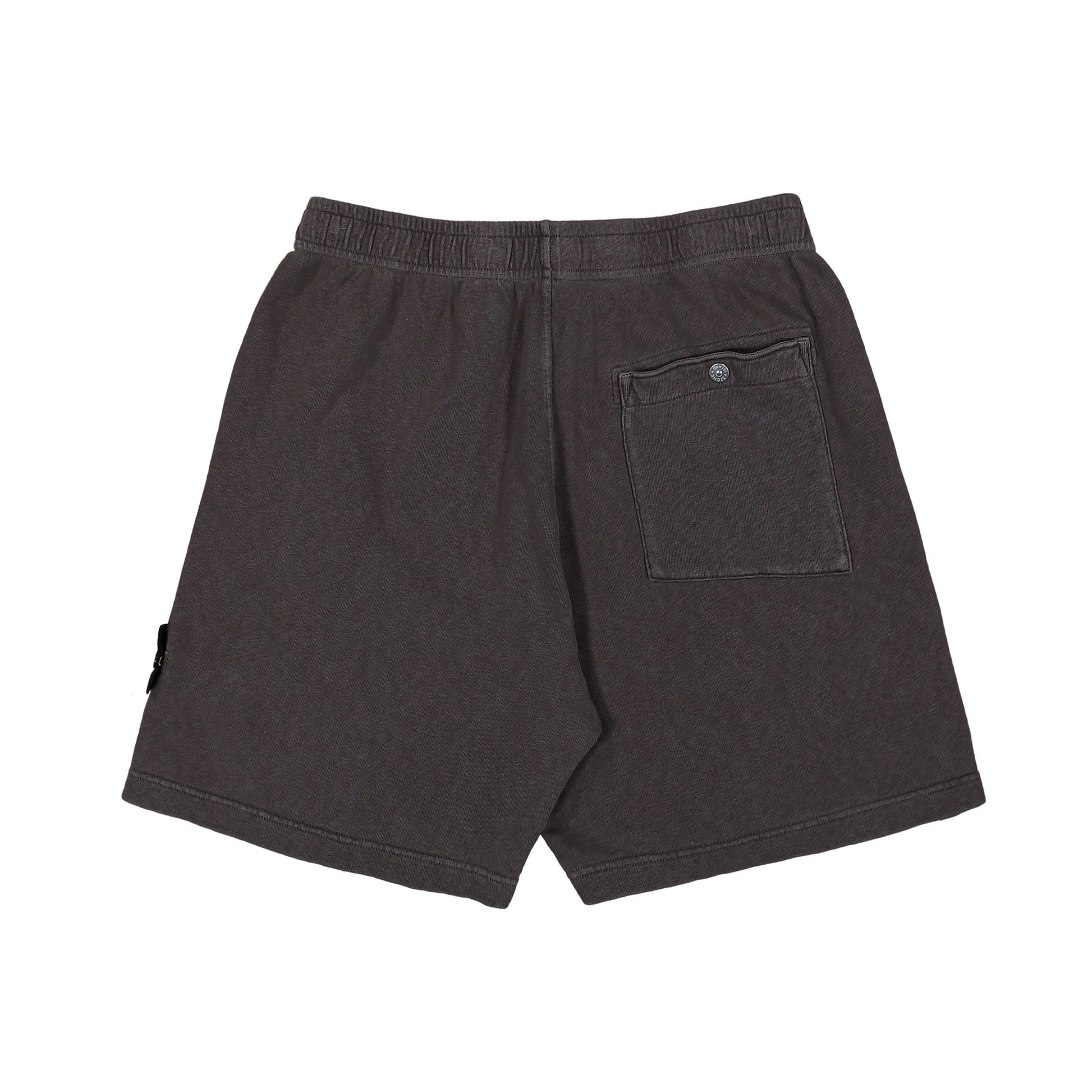 Stone Island Malfile Fleece Old Effect Shorts Charcoal  Shorts L1S156200014-S0060 V0165 Detail View 2 | GATE
