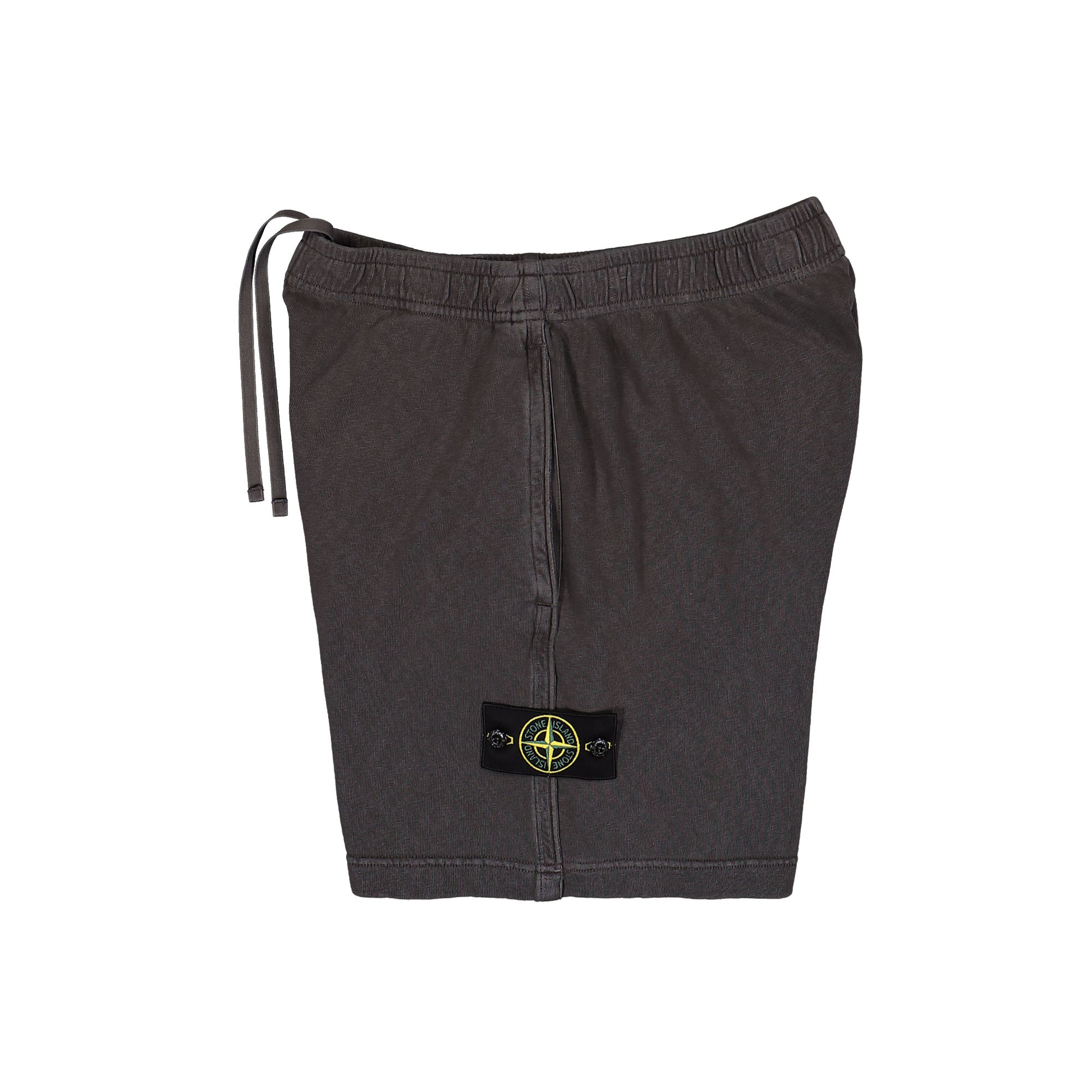 Stone Island Malfile Fleece Old Effect Shorts Charcoal  Shorts L1S156200014-S0060 V0165 Detail View 3 | GATE
