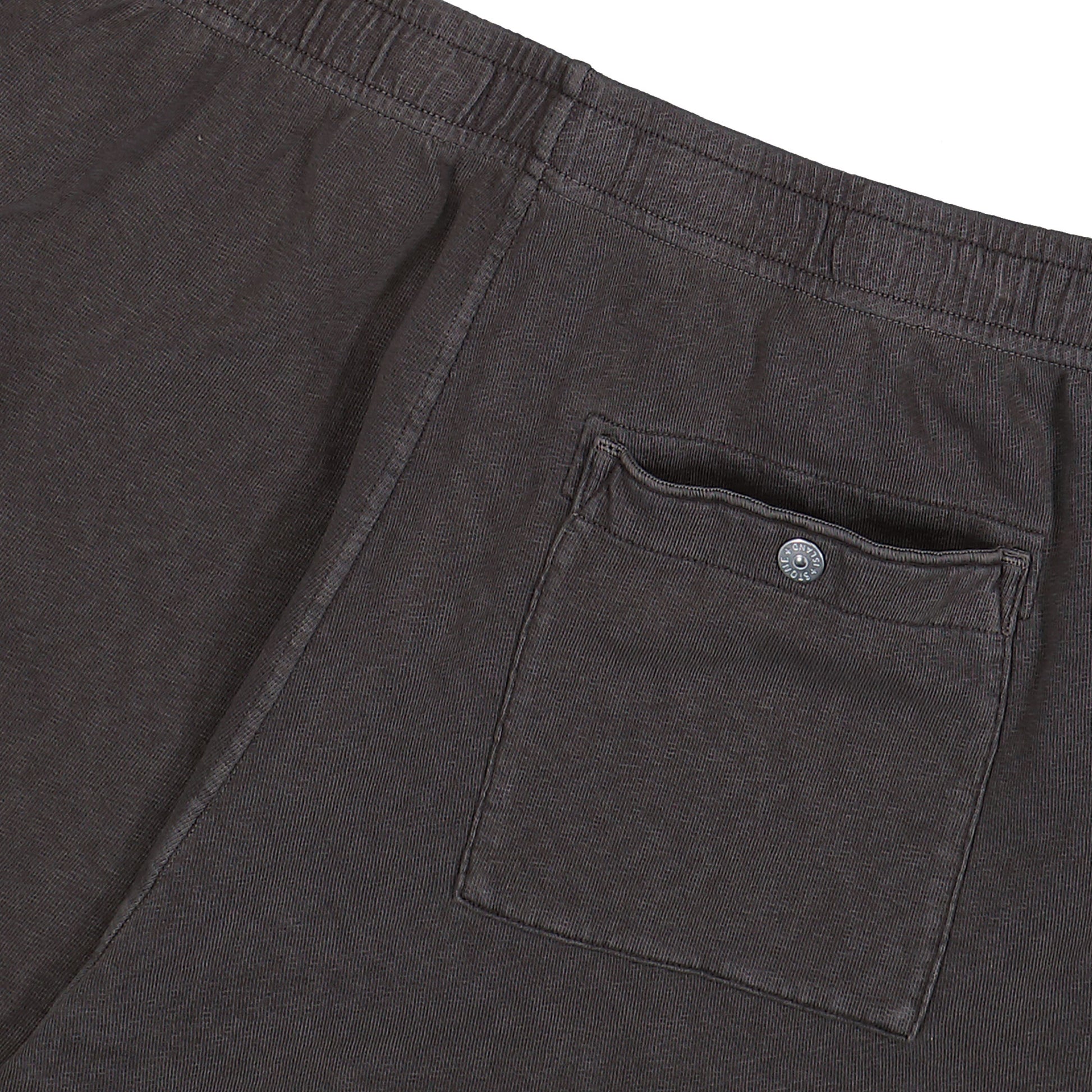Stone Island Malfile Fleece Old Effect Shorts Charcoal  Shorts L1S156200014-S0060 V0165 Detail View 5 | GATE
