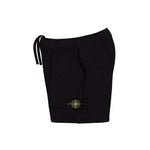 Stone Island Organic Cotton Fleece Shorts Black  Shorts L1S156200022-S0051 V0029 Detail View 3 | GATE
