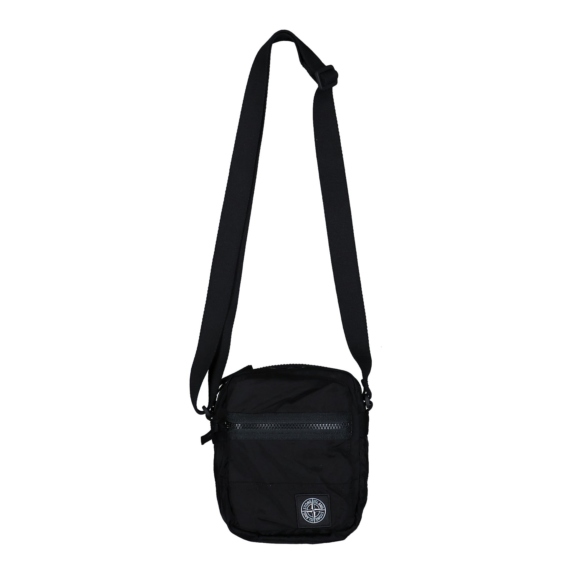 Stone Island Coated Nylon Metal In Econyl Cross Body Bag Black Cross Body Bags L1S159200015-S0251 V0029  Detail View 1 | GATE
