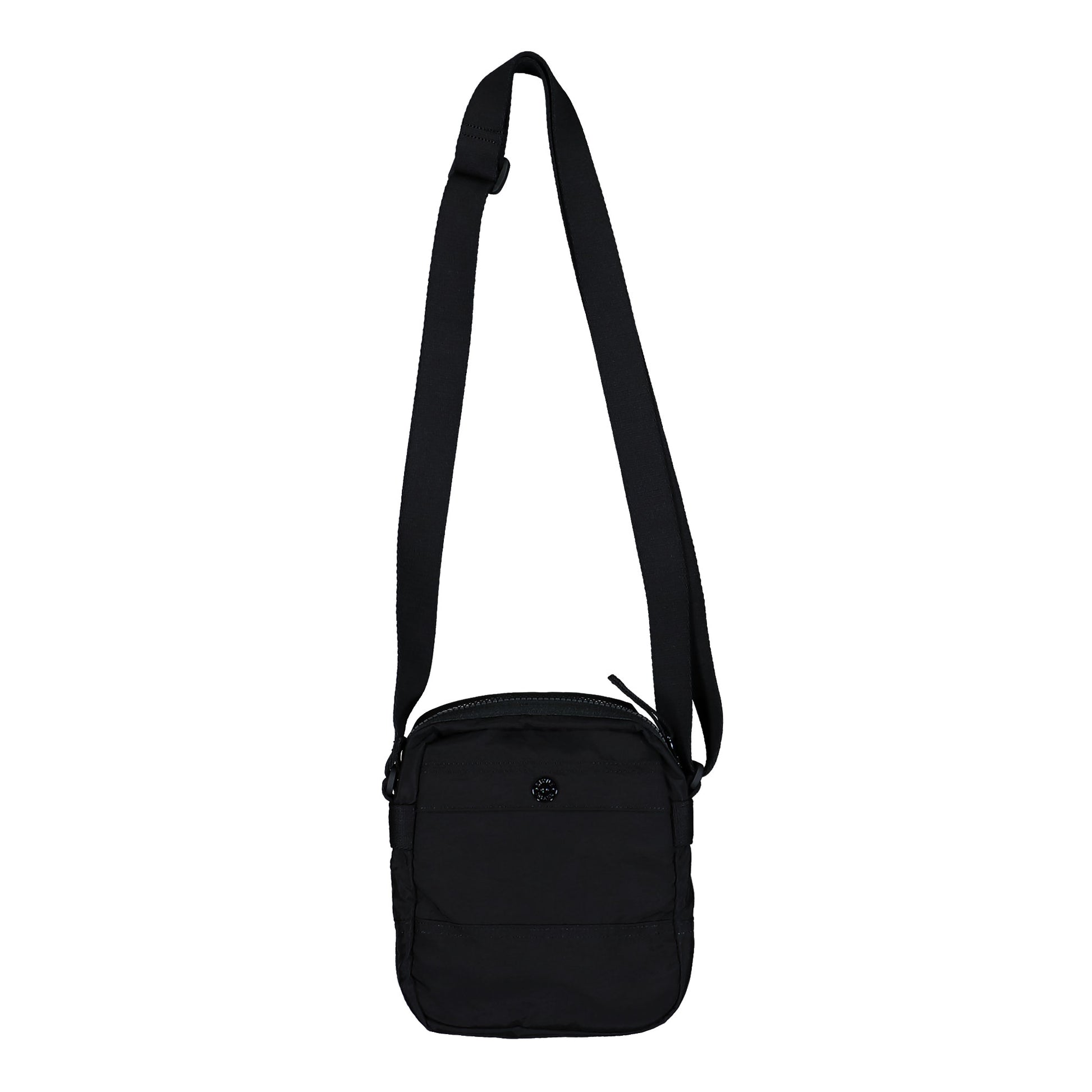 Stone Island Coated Nylon Metal In Econyl Cross Body Bag Black Cross Body Bags L1S159200015-S0251 V0029  Detail View 2 | GATE
