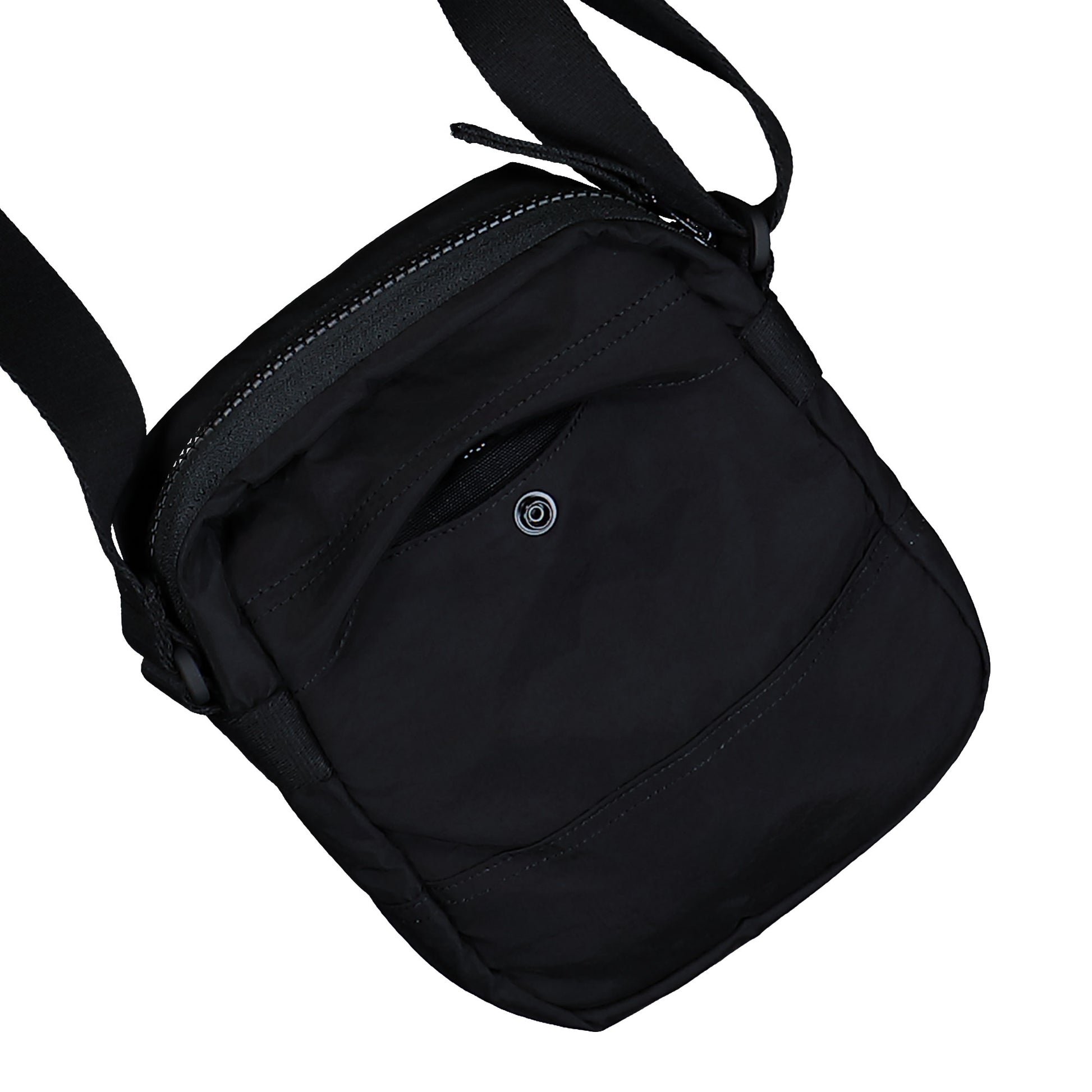 Stone Island Coated Nylon Metal In Econyl Cross Body Bag Black Cross Body Bags L1S159200015-S0251 V0029  Detail View 4 | GATE
