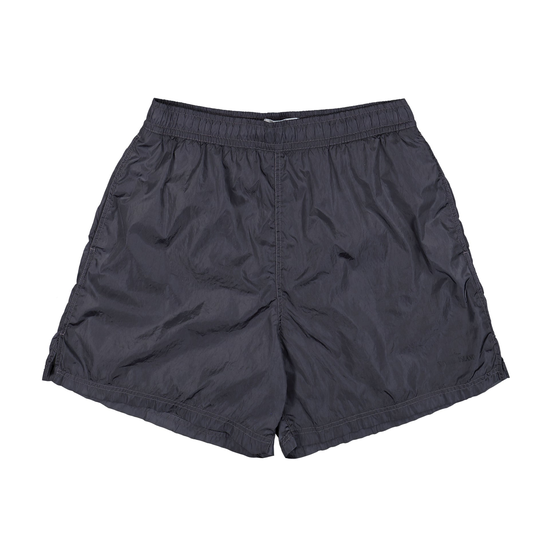 Stone Island Nylon Econyl Swim Shorts Blue Grey Swim Trunks L1S15B100002-S0E13 V002D Detail View 1 | GATE
