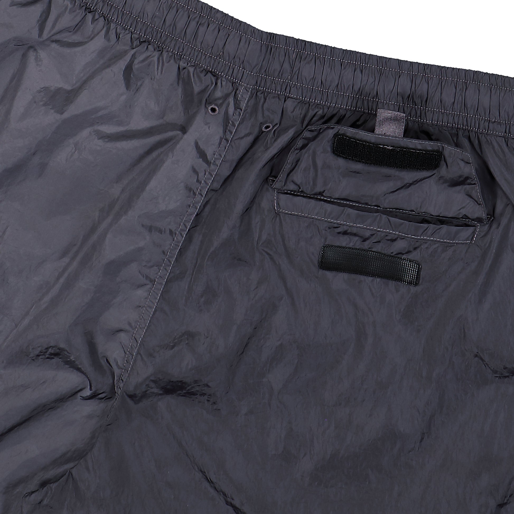 Stone Island Nylon Econyl Swim Shorts Blue Grey Swim Trunks L1S15B100002-S0E13 V002D Detail View 5 | GATE
