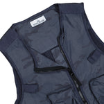 Stone Island Faded Camo Light Ripstop-TC Vest Blue Grey Vest L1S15G100006-S00E9 V002D Detail View 3 | GATE
