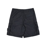 Stone Island Organic Look Nylon Panama TC Cargo Bermuda Black Shorts L1S15L100001-S0069 V0029 Detail View 2 | GATE

