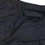 Stone Island Organic Look Nylon Panama TC Cargo Bermuda Black Shorts L1S15L100001-S0069 V0029 Detail View 5 | GATE
