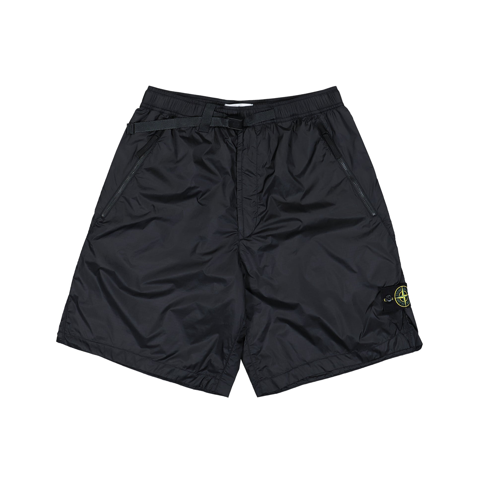 Stone Island Light Ripstop Cordura Advance Fabrics Shorts Navy Blue Shorts L1S15L100006-S0163 V0020 Detail View 1 | GATE
