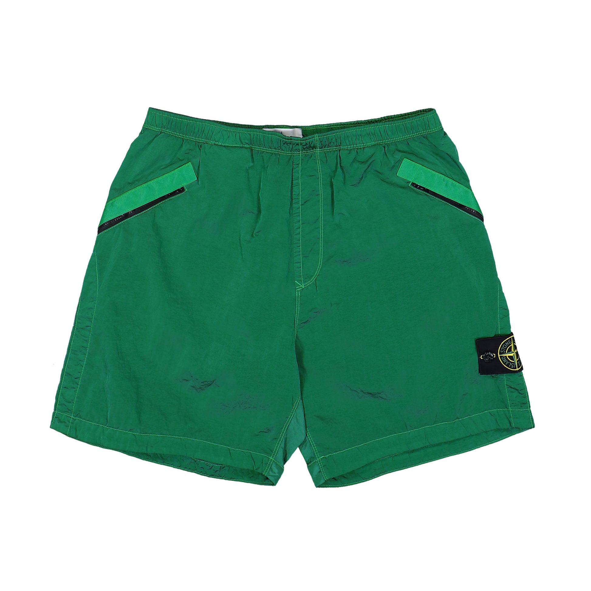 Stone Island Nylon Metal In Econyl Bermuda Shorts Malachite Shorts L1S15L100008-S0019 V005H Detail View 1 | GATE
