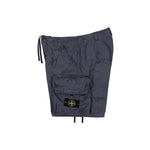Stone Island Bermuda Loose Wide Shorts Blue Grey Shorts L1S15L100009-S00E9 V002D Detail View 3 | GATE

