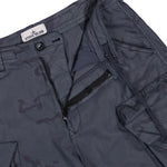 Stone Island Bermuda Loose Wide Shorts Blue Grey Shorts L1S15L100009-S00E9 V002D Detail View 4 | GATE
