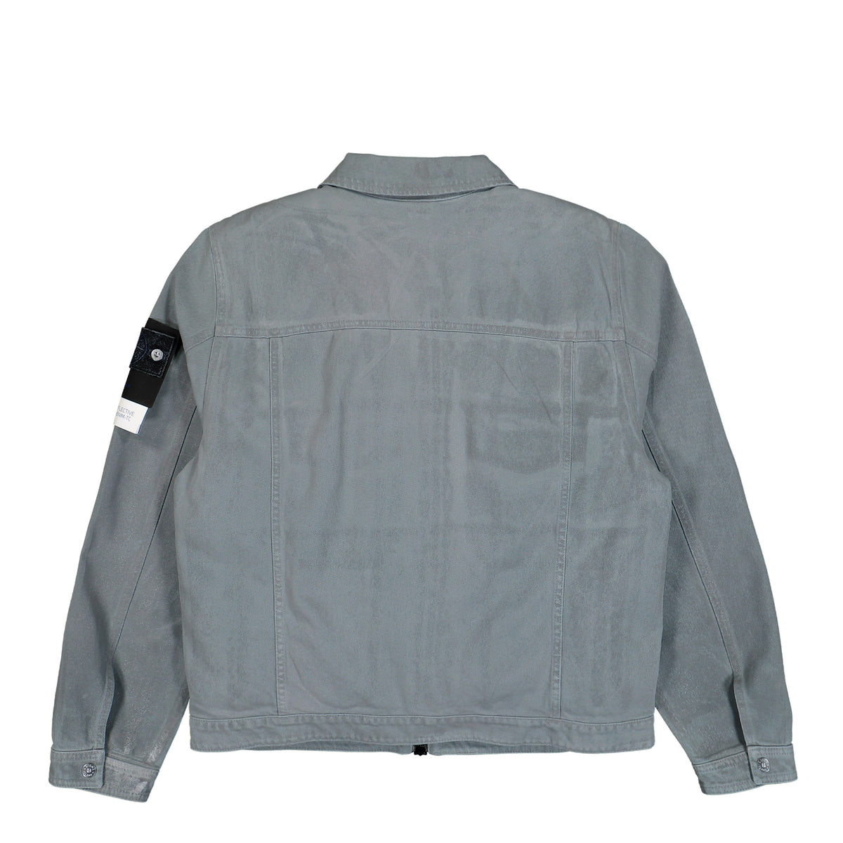 Stone Island Indigo Denim Grainy Wash Five-Pocket Jeans Grey Jackets L2S144100002-S0J28 V0060 Detail View 2 | GATE