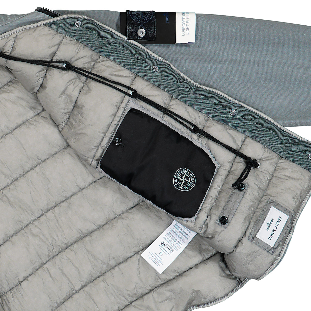 Stone Island Indigo Denim Grainy Wash Five-Pocket Jeans Grey Jackets L2S144100002-S0J28 V0060 Detail View 9 | GATE