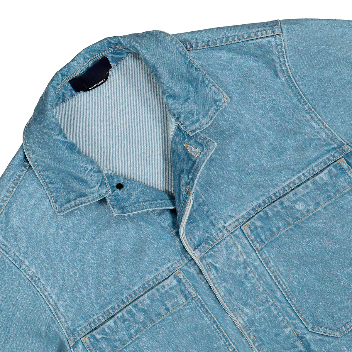 Stone Island Coach Jacket W Button Fastening Blue Light Wash Jackets L2S144100006-S0J33 VJ204 Detail View 3 | GATE