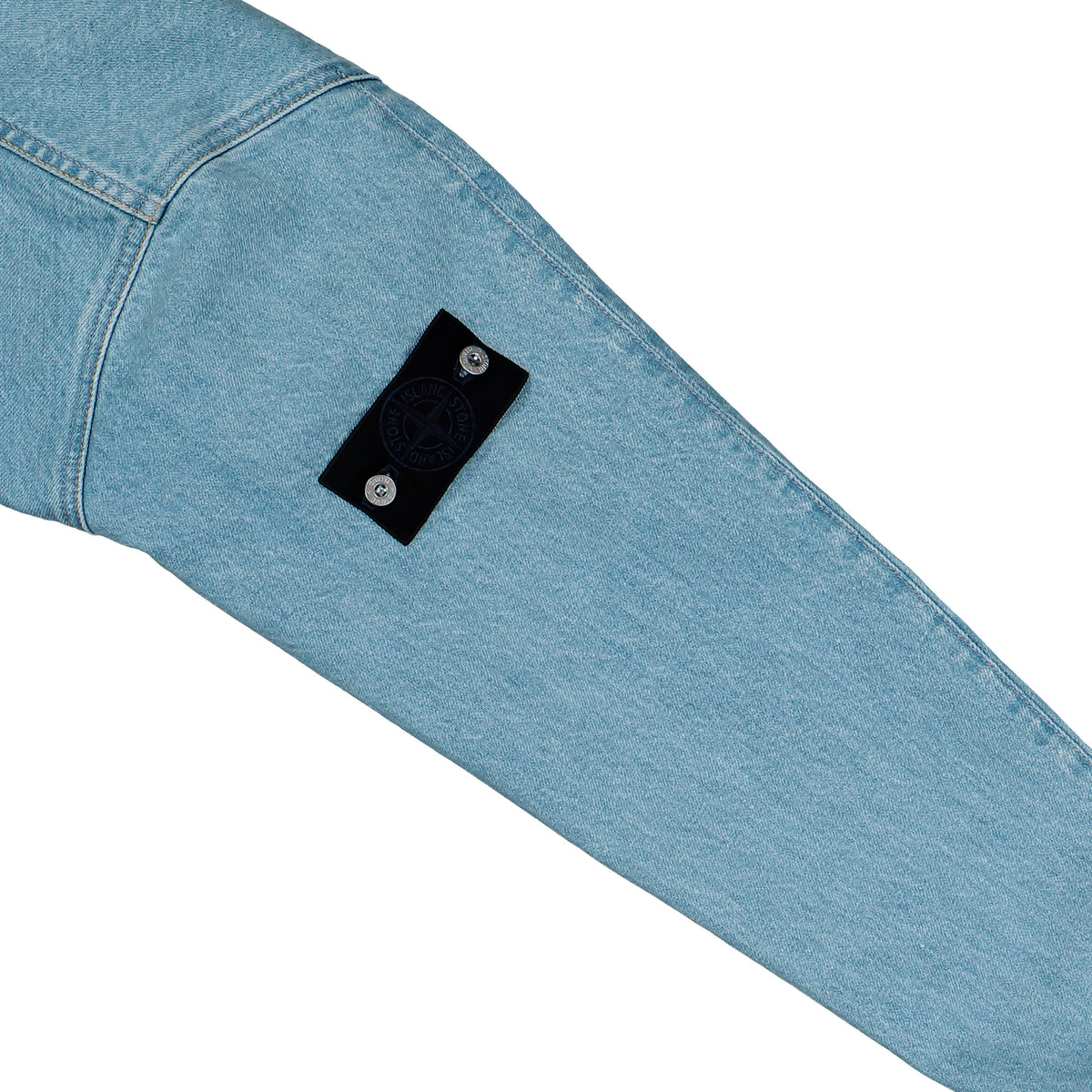 Stone Island Coach Jacket W Button Fastening Blue Light Wash Jackets L2S144100006-S0J33 VJ204 Detail View 5 | GATE