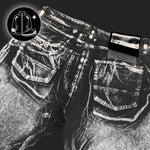 Stone Island Light Bull Denim-TC Reflective Lamination Jeans Grey Denim L2S14J100005-S0J28 V0060 Detail View 4 | GATE