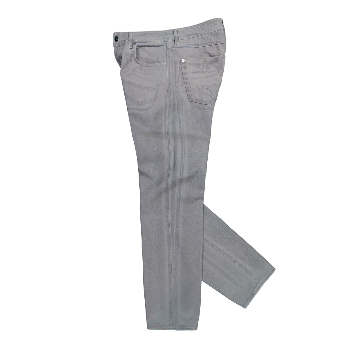 Stone Island Light Bull Denim-TC Reflective Lamination Jeans Grey Denim L2S14J100005-S0J28 V0060 Detail View 5 | GATE