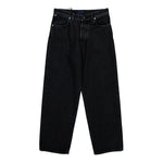 Stone Island Loose-Fit Grainy Wash Black Denim Trousers Black Medium Wash Denim L2S14J100006-S0J32 VJ902 Detail View 1 | GATE