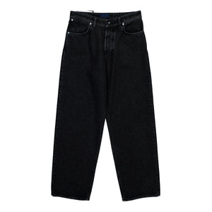 Stone Island Loose-Fit Grainy Wash Black Denim Trousers Black Medium Wash Denim L2S14J100006-S0J32 VJ902 Detail View 1 | GATE