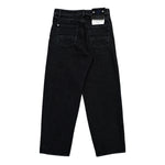 Stone Island Loose-Fit Grainy Wash Black Denim Trousers Black Medium Wash Denim L2S14J100006-S0J32 VJ902 Detail View 2 | GATE