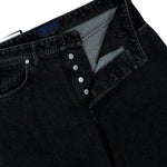 Stone Island Loose-Fit Grainy Wash Black Denim Trousers Black Medium Wash Denim L2S14J100006-S0J32 VJ902 Detail View 4 | GATE