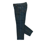 Stone Island Loose-Fit Laser Pigment Indigo Denim Trousers Blue Black Denim L2S14J100006-S0J40 VJ229 Detail View 3 | GATE
