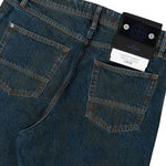 Stone Island Loose-Fit Laser Pigment Indigo Denim Trousers Blue Black Denim L2S14J100006-S0J40 VJ229 Detail View 5 | GATE