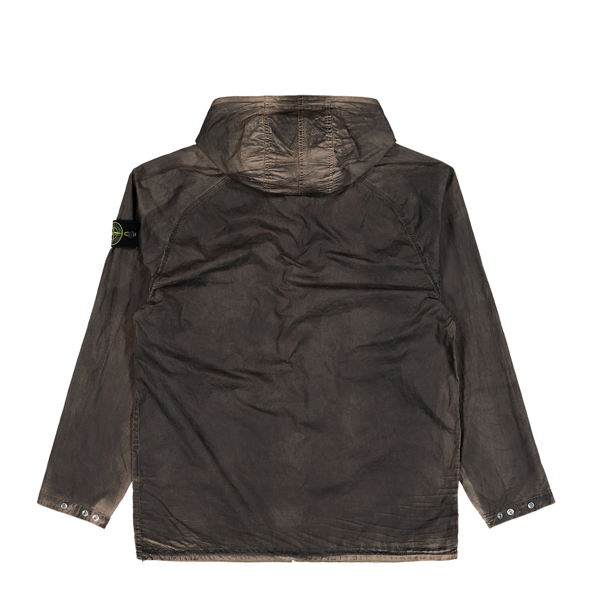 Stone Island Laser Forest Camo Crinkle Reps-TC Zip-Up Overshirt Biscuit Jackets L2S151200038-S0E16 V0094 Detail View 2 | GATE