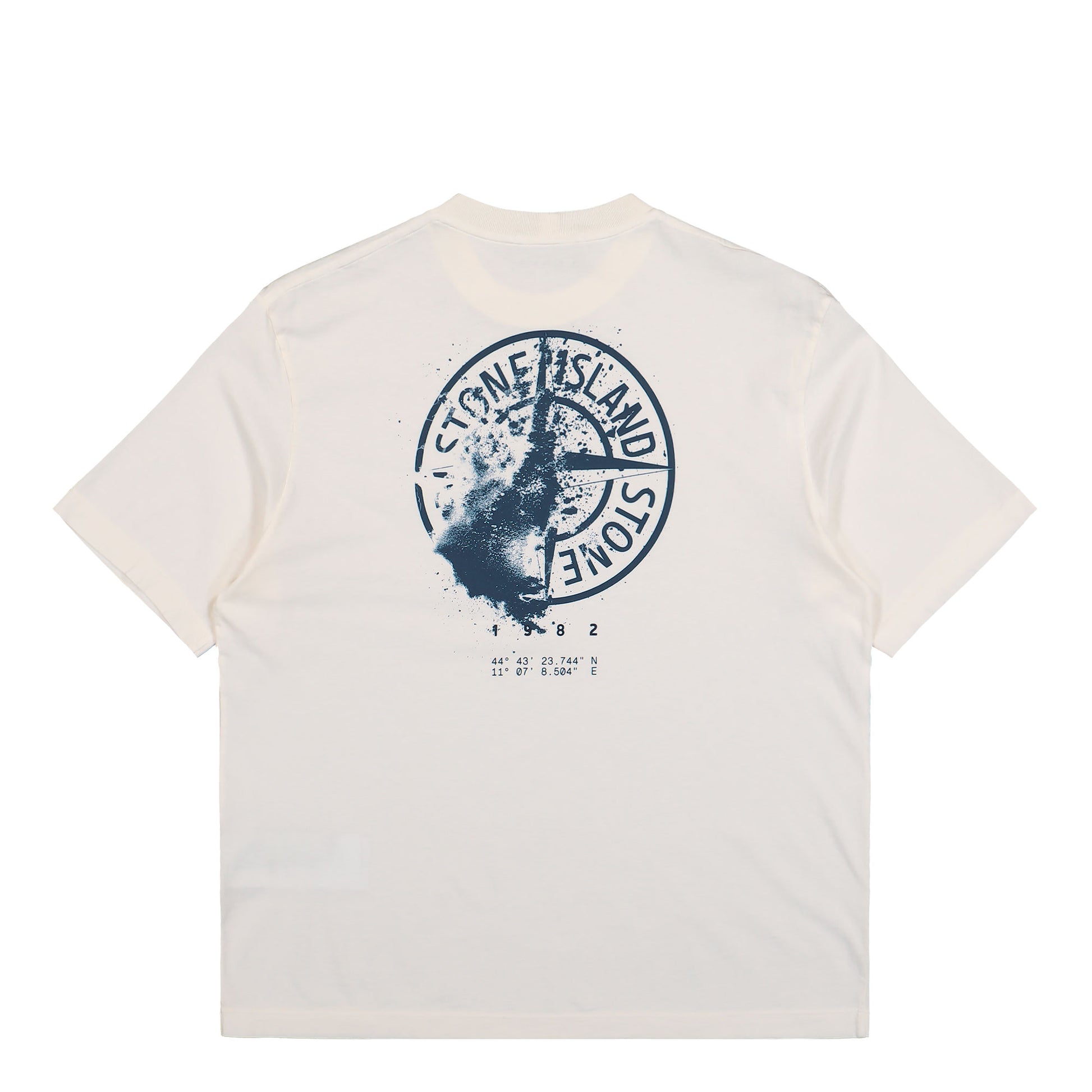 Stone Island Desert Print T-Shirt Ivory  T-Shirts L2S152100001-S0534 V0093 Detail View 2 | GATE
