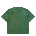 Stone Island Laser Colour Garment Dyed Bark Print T-Shirt Ocean Green T-Shirts L2S152100002-S0440 V005T Detail View 2 | GATE