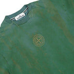 Stone Island Laser Colour Garment Dyed Bark Print T-Shirt Ocean Green T-Shirts L2S152100002-S0440 V005T Detail View 3 | GATE
