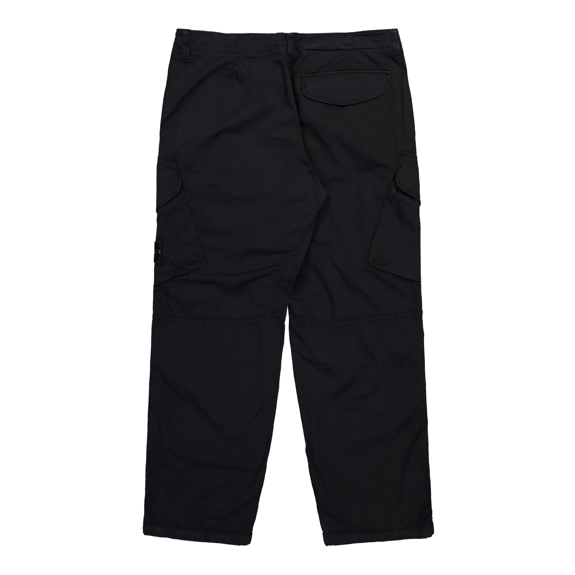 Stone Island Loose-Fit Cargo Trousers With Snap Pockets Black Pants L2S153100003-S0A10 V0029 Detail View 2 | GATE