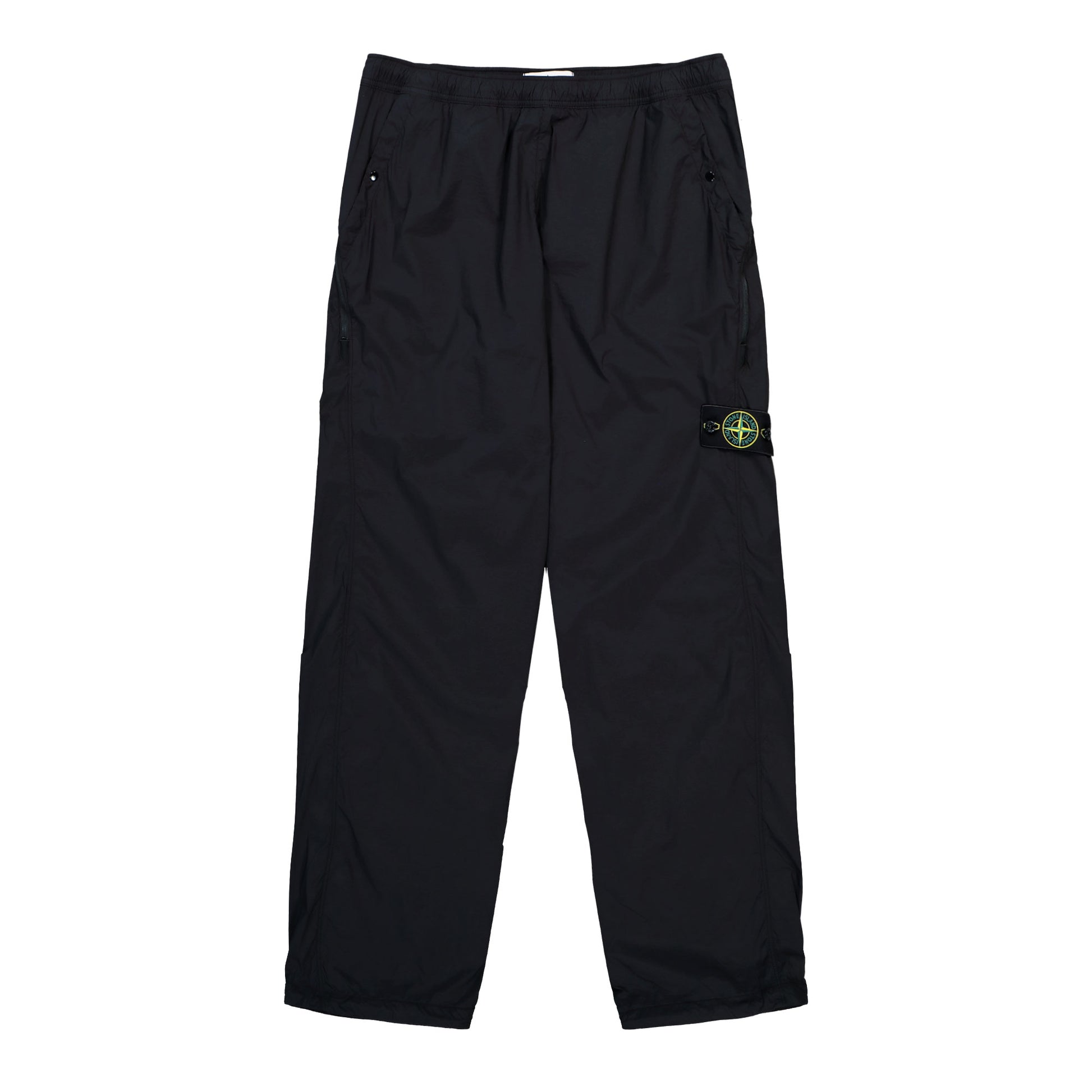 Stone Island Loose-Fit Trousers With Dual Zip Back Pockets Black Pants L2S153100017-S0474 V0029 Detail View 1 | GATE