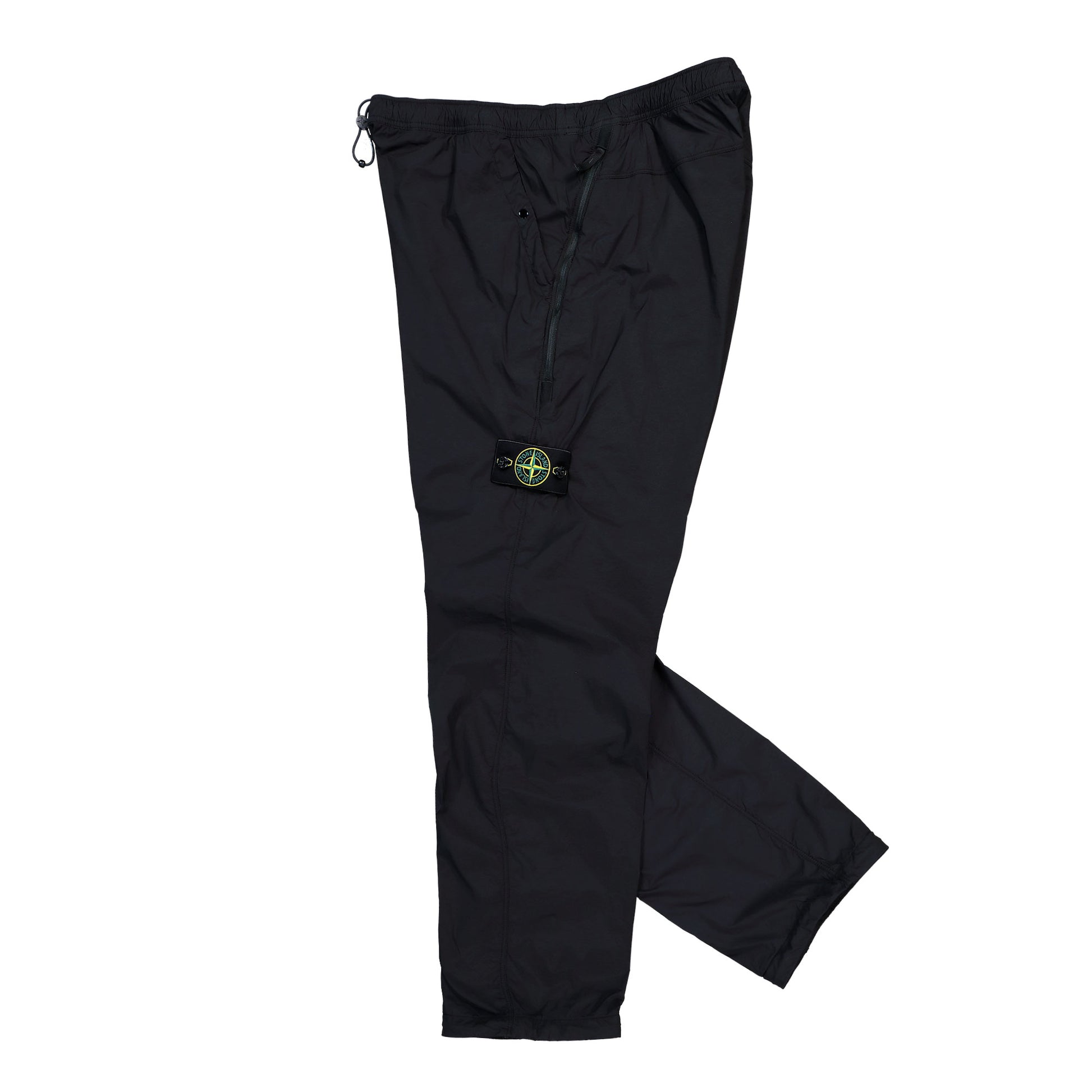 Stone Island Loose-Fit Trousers With Dual Zip Back Pockets Black Pants L2S153100017-S0474 V0029 Detail View 3 | GATE
