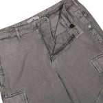 Stone Island Loose-Fit Cargo Trousers With Drawstring Cuffs Grey Pants L2S153100038-S00T6 V0060 Detail View 4 | GATE