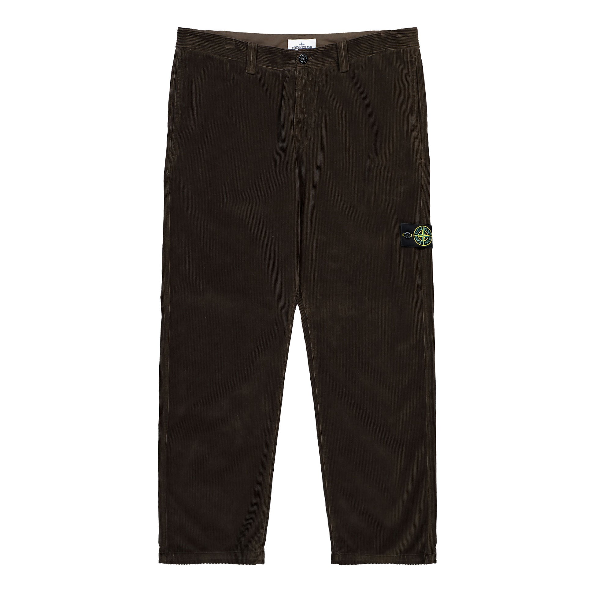 Stone Island Regular-Fit Chino Trousers With Contrast Pocket Coal Grey Pants L2S153100059-S0212 V0078 Detail View 1 | GATE
