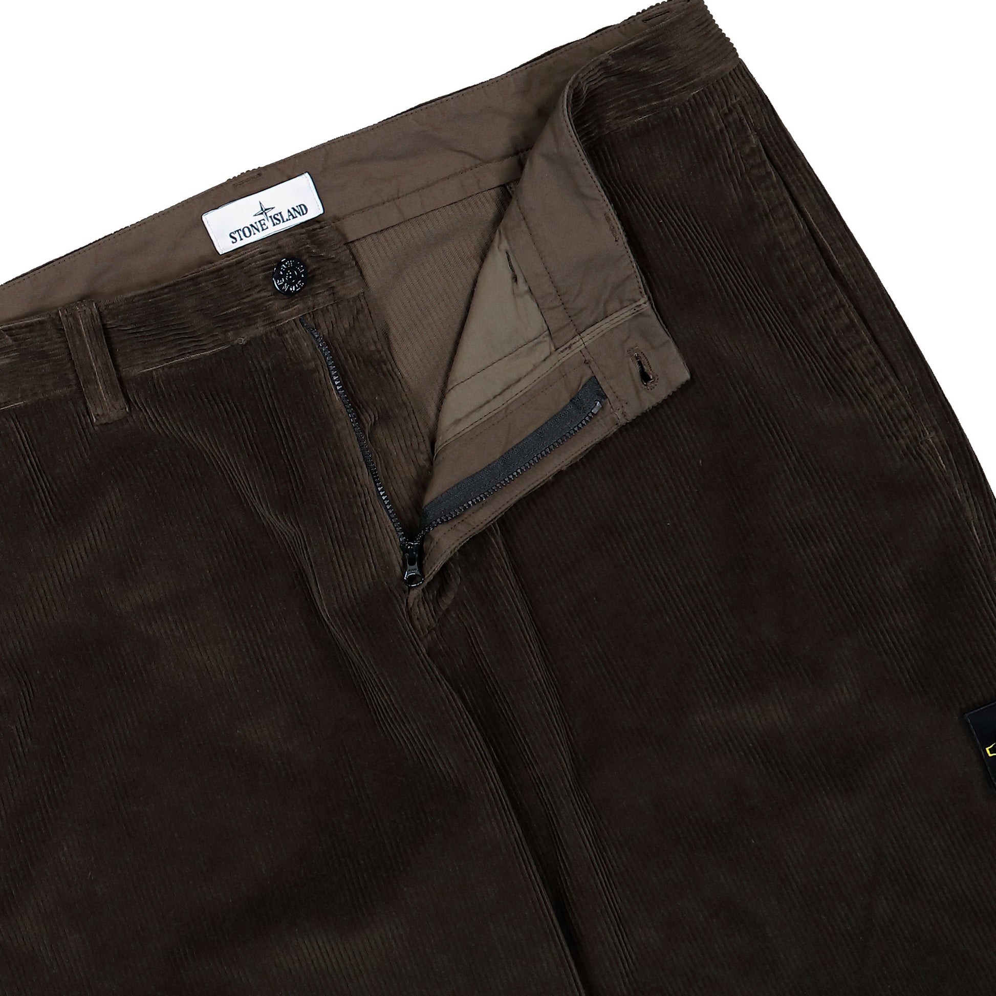Stone Island Regular-Fit Chino Trousers With Contrast Pocket Coal Grey Pants L2S153100059-S0212 V0078 Detail View 4 | GATE