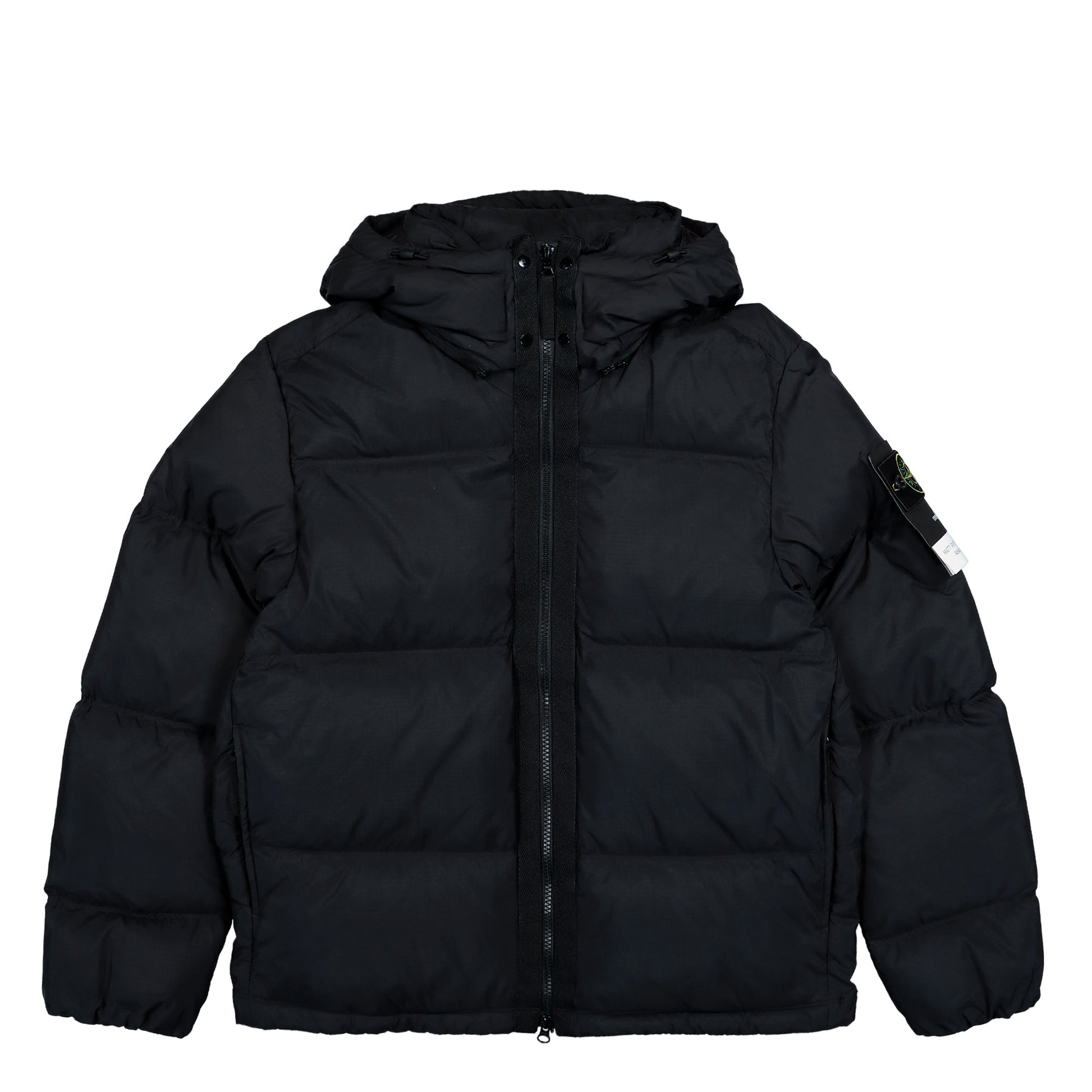 Stone Island Ripstop CORDURA® Tear Resistant Down Jacket With Detachable Hood Black Jackets L2S154100013-S0483 V0029 Detail View 1 | GATE