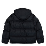Stone Island Ripstop CORDURA® Tear Resistant Down Jacket With Detachable Hood Black Jackets L2S154100013-S0483 V0029 Detail View 2 | GATE