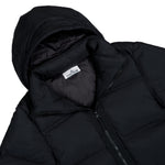 Stone Island Ripstop CORDURA® Tear Resistant Down Jacket With Detachable Hood Black Jackets L2S154100013-S0483 V0029 Detail View 3 | GATE
