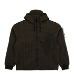 Stone Island Ultralight Nylon Quilted-TC Padded Hooded Jacket With Anti Drop Grey Jackets L2S154100015-S0418 V0078 Detail View 1 | GATE