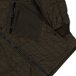 Stone Island Ultralight Nylon Quilted-TC Padded Hooded Jacket With Anti Drop Grey Jackets L2S154100015-S0418 V0078 Detail View 4 | GATE