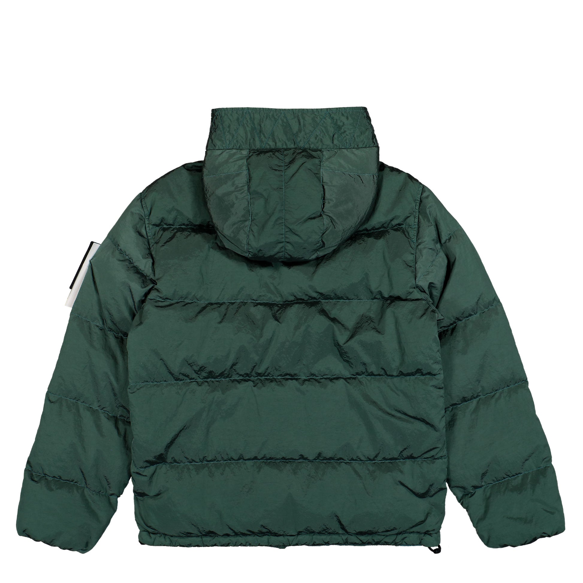 Stone Island Nylon Metal Down Jacket W Anti Drop Finish Ocean Green Jackets L2S154100019-S0019 V005T Detail View 2 | GATE