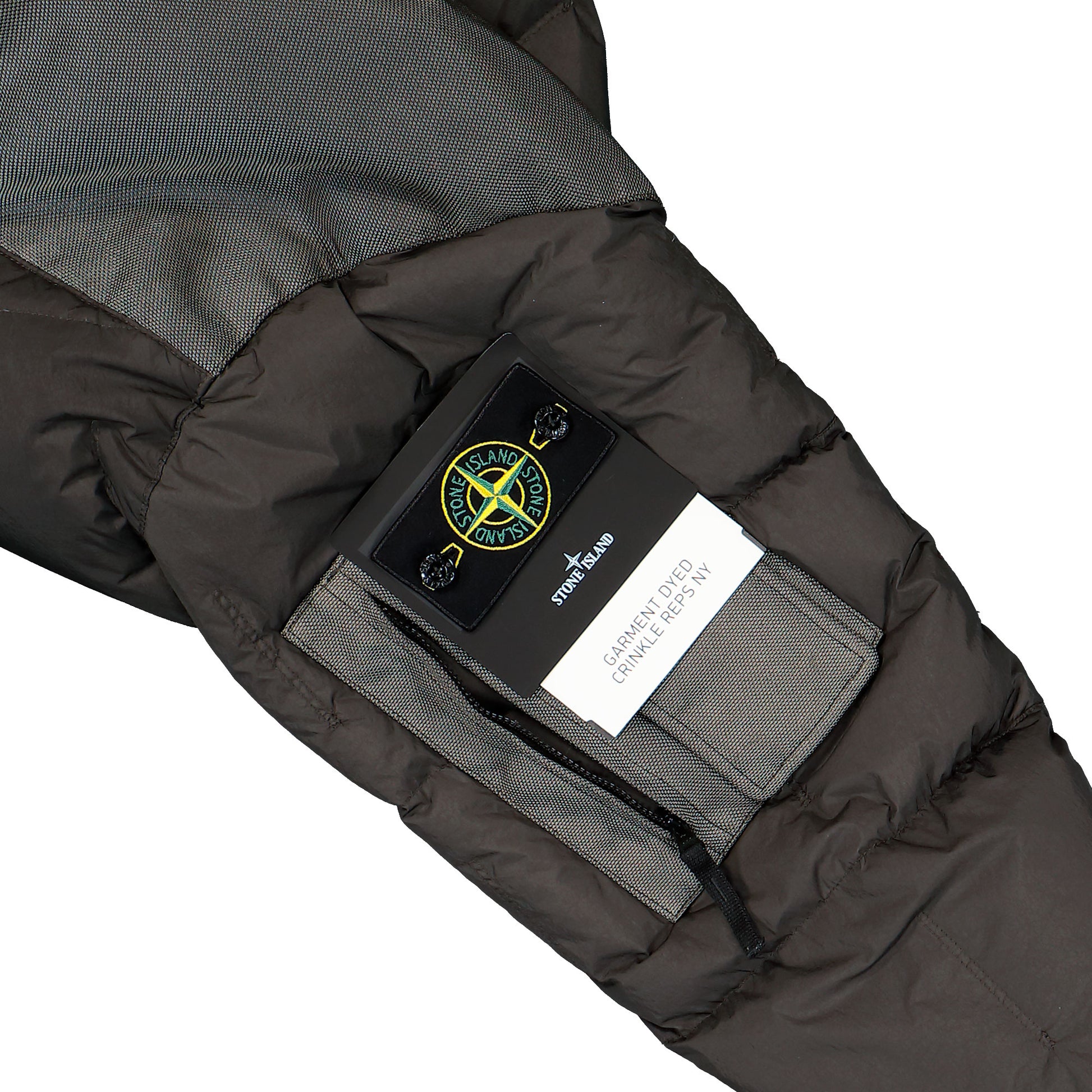 Stone Island Hooded Down Jacket W Wind Resistance And Anti Drop Lead Grey Jackets L2S154100034-S0A23 V0062 Detail View 5 | GATE