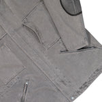 Stone Island Mineral Dyed Cotton Gabardine-TC Jacket W Removable Vest Grey Jackets L2S154100064-S00T4 V0060 Detail View 4 | GATE