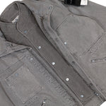 Stone Island Mineral Dyed Cotton Gabardine-TC Jacket W Removable Vest Grey Jackets L2S154100064-S00T4 V0060 Detail View 6 | GATE